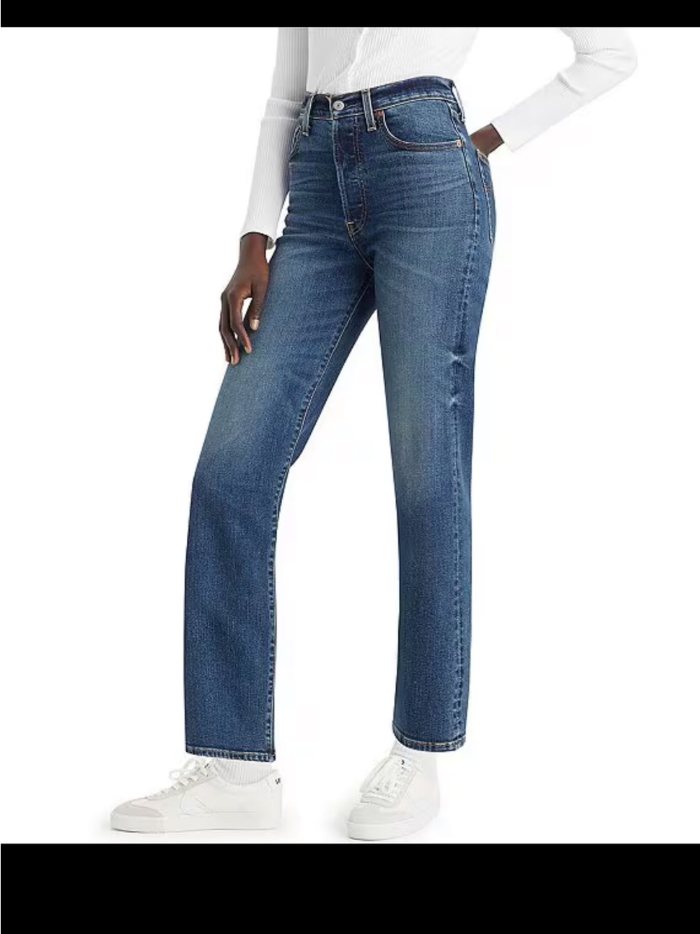 Levi Ribcage Straight Ankle Jeans
